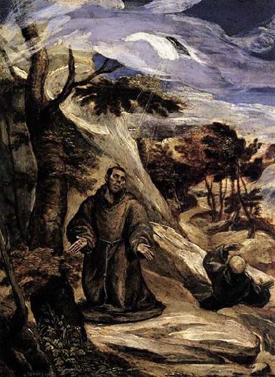 GRECO, El St Francis Receiving the Stigmata Germany oil painting art